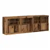 Image de Vidaxl buffet led bois ancien 202 x 37 x 67 cm bois d'ingénierie