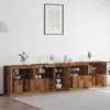 Image de vidaXL Buffet LED Bois ancien 283 x 37 x 67 cm Bois dingénierie 3333114