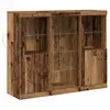 Image de Vidaxl buffet led bois ancien 123 x 37 x 100 cm bois d'ingénierie