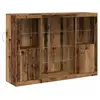 Image de Vidaxl buffet led bois ancien 142,5 x 37 x 100 cm bois d'ingénierie