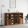 Image de Buffet Led Bois Ancien 163 X 37 X 100 Cm Bois D'ingénierie Vidaxl