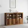 Image de Buffet Led Bois Ancien 162 X 37 X 100 Cm Bois D'ingénierie Vidaxl
