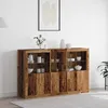 Image de vidaXL Buffet LED Bois ancien 162 x 37 x 100 cm Bois dingénierie 3333122