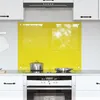 Image de Crédence de Cuisine Jaune 80x60x06 cm en Verre Trempé