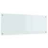 Image de vidaXL Crédence de cuisine Blanc 110 x 40 cm verre trempé 42001286
