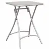 Image de Vidaxl table bistrot beige 55 x 55 x 72,5 cm acier revêtu de poudre
