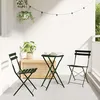 Image de vidaXL Chaise de jardin pliante 2 pcs Vert 42 x 46 x 82cm Métal 42002955