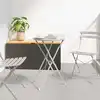 Image de Table Bistrot Beige Ø 50 X 71 Cm Acier Revêtu De Poudre Vidaxl