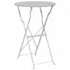 Image de Vidaxl table bistrot beige ø 50 x 71 cm acier revêtu de poudre