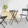 Image de Table Bistrot Anthracite Ø 50 X 71 Cm Acier Revêtu De Poudre Vidaxl