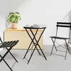 Image de Table bistro pliante - VIDAXL - 42002966 - Anthracite - Acier revêtu poudre - Diamètre 50 cm
