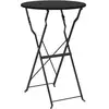 Image de Vidaxl table bistrot anthracite ø 50 x 71 cm acier revêtu de poudre