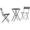 Image de Vidaxl ensemble bistro pliant 3 pcs anthracite acier