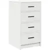 Image de Vidaxl buffet avec tiroir blanc 40 x 41 x 75 cm bois d'ingénierie