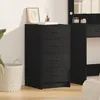 Image de vidaXL Buffet avec tiroir Chêne noir 40 x 41 x 75 cm Bois dingénierie 865056