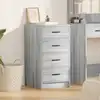 Image de Buffet Sonoma Gris 40 X 41 X 75 Cm Bois D'ingénierie Vidaxl