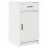 Image de Vidaxl buffet avec tiroir blanc 40 x 40.5 x 75 cm bois d'ingénierie