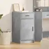 Image de Buffet Gris Béton 40 X 40.5 X 75 Cm Bois D'ingénierie Vidaxl