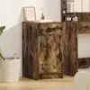 Image de Buffet Chêne Fumé 40 X 40.5 X 75 Cm Bois D'ingénierie Vidaxl