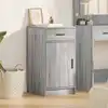 Image de Buffet Gris Sonoma 40 X 40.5 X 75 Cm Bois D'ingénierie Vidaxl