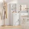 Image de Highboard Blanc 40x41x135 cm en bois d ingénierie