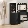 Image de Haut Armoire Chêne Noir 40 X 40,5 X 135 Cm Bois D'ingénierie Vidaxl