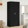 Image de Armoire Chêne Noir 80 X 50,5 X 180 Cm Bois D'ingénierie Vidaxl
