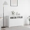 Image de vidaXL Buffet Blanc 116 x 30 x 75 cm Bois dingénierie 3333876