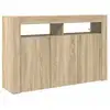 Image de Vidaxl buffet chêne sonoma 116 x 30 x 75 cm bois d'ingénierie
