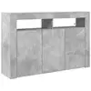 Image de Vidaxl buffet gris béton 116 x 30 x 75 cm bois d'ingénierie