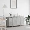 Image de vidaXL Buffet Gris béton 135 x 41 x 75 cm Bois dingénierie 3333889