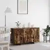Image de Buffet Chêne Fumé 135 X 41 X 75 Cm Bois D'ingénierie Vidaxl