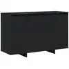 Image de Vidaxl buffet noir 120 x 41 x 75 cm bois d'ingénierie