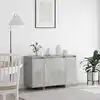 Image de Buffet Gris Béton 120 X 41 X 75 Cm Bois D'ingénierie Vidaxl