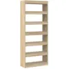 Image de Vidaxl bibliothèque chêne sonoma 80 x 30 x 198 cm bois d'ingénierie