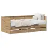 Image de Vidaxl lit d'appoint chêne artisanal 90 x 190 cm bois d'ingénierie