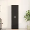 Image de Armoire en Chêne Noir 55x25x189 cm Bois d Ingénierie