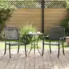 Image de Chaise De Jardin 2 Pcs Noir 55 X 56,5 X 91cm Aluminium Vidaxl