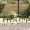 Image de Chaise De Jardin 2 Pcs Bronze 53 X 51 X 88,5cm Aluminium Vidaxl