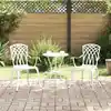 Image de Chaise De Jardin 2 Pcs Blanc 53 X 51 X 88,5cm Aluminium Vidaxl