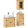 Image de Ensemble De Meubles Salle De Bain 3 Pcs Corona Bois Pin Massif Vidaxl