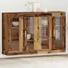 Image de Cabinets Muraux 2 Pcs Bois Ancien 69,5 X 34 X 90 Cm Vidaxl