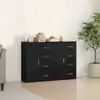Image de Buffet 2 Pcs Chêne Noir 60 X 31 X 84 Cm Bois D'ingénierie Vidaxl