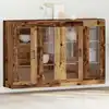 Image de Cabinets Muraux 2 Pcs Bois Ancien 69,5 X 34 X 90 Cm Vidaxl