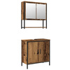 Image de Vidaxl ensemble de mobilier de salle de bain avec étagère 2 pcs marron