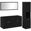 Image de Vidaxl ensemble de mobilier de salle de bain 3 pcs chêne noir