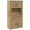 Image de Vidaxl haut de buffet chêne artisanal 80 x 33 x 150 cm