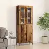 Image de Haut Armoire 2 Pc Bois Ancien 69,5 X 34 X 180 Cm Vidaxl