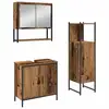 Image de Vidaxl ensemble de mobilier de salle de bain avec étagère 3 pcs marron