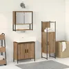 Image de Ensemble de meubles de salle de bain - 3 pièces - Chêne artisanal - Bois dingénierie - Style contemporain